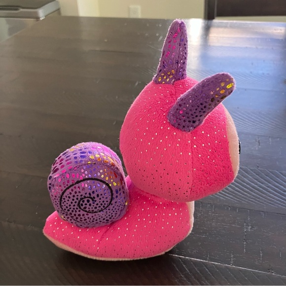 3/$18 - Ty Beanie Boos | Scotter the pink snail stuffed animal - Picture 7 of 7
